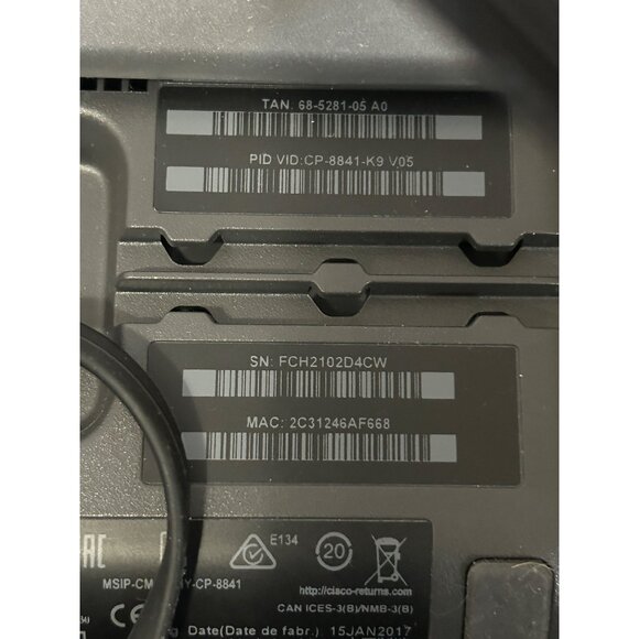 Cisco CP-8841 IP Business Phone VoIP HD Display & Handset With Power Adapter - Picture 9 of 9